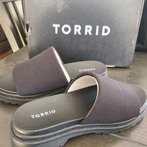 Brand New (in Box)  Platform Slides/Sandals